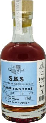 S.B.S 2008 Mauritius French Oak & Port Cask 54% 200ml