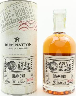Rum Nation 2003 Diamond 15yo 58% 700ml