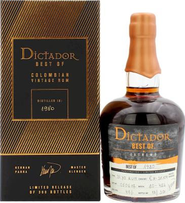 Dictador Best of 1980 Extremo 37yo 41% 700ml