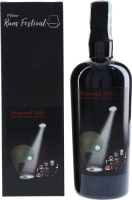 RomDeLuxe 2003 Diamond Demerara Milano Rum Festival Single Cask 14yo 57% 700ml