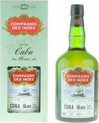 Compagnie des Indes 1998 Cuba 16yo 45% 700ml