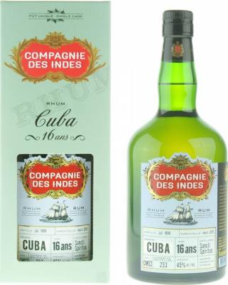 Compagnie des Indes 1998 Cuba 16yo 45% 700ml