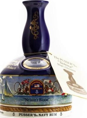 Pussers British Navy Rum Nelsons Blood Yachting Ships Decanter 15yo 42% 1000ml