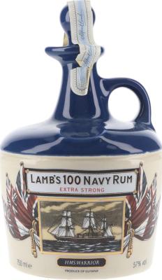 Lamb's 100 Navy Rum Extra Strong HMS Warrior Decanter 57% 750ml