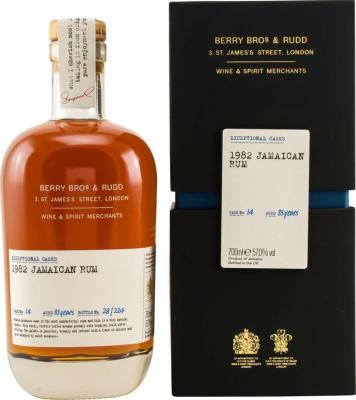 Berry Bros. & Rudd 1982 Jamaican Rum Cask Ref #14 33yo 57% 700ml