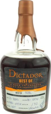 Dictador Best of 1982 A Buen Entendedor Pocas Palabras Bastan 33yo 42% 700ml