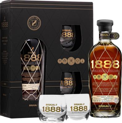 Brugal 1888 Gran Reserva Giftbox with Glasses 40% 700ml