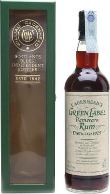 Cadenhead's 1975 Green Label Demerara 40.6% 700ml