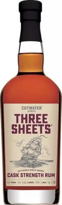 Cutwater Spirits Three Sheets Cask Strength Rum 5yo 64% 750ml