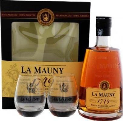 La Mauny Ambre 1749 Giftbox With Glasses 40% 700ml
