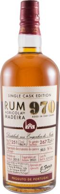 Engenhos Do Norte 2015 Agricole da Madeira 970 Single Cask 50.5% 700ml