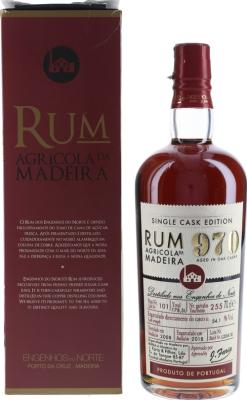 Engenhos Do Norte 970 2008 Single Cask Madeira Rum 10yo 54.1% 700ml