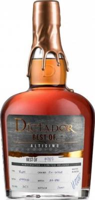 Dictador Best of 1987 Altisimo 45% 700ml