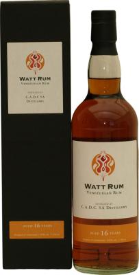 Watt Rum 2005 Venezuela CADC SA Distillery 16yo 57.1% 700ml