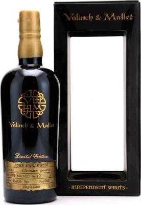 Valinch & Mallet 2008 Clarendon Jamaica The Spirit of Art 12yo 56.1% 700ml
