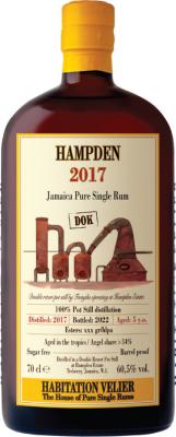 Habitation Velier 2017 Hampden DOK Jamaica 5yo 60.5% 700ml