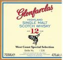 Glenfarclas 12yo West Coast Special Selection 43% 700ml