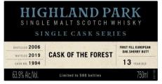 Highland Park 2006 #1994 Cask of the forest 63.9% 750ml