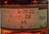 Blanton's Straight From The Barrel Unfiltered Uncut & Bottled Straight From The Barrel 66.45% 700ml
