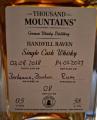 Thousand Mountains 2018 Handfill Raven Single Cask Whisky Bordeaux Bourbon Rum Whiskymesse Trebsen 58% 500ml