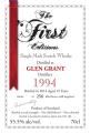 Glen Grant 1994 ED The 1st Editions 55.5% 700ml