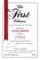 Glen Grant 1994 ED The 1st Editions 55.5% 700ml