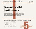 Penderyn 2013 SMWS 128.7 Down the old fruit mines 1st Fill Barrique 61.1% 750ml