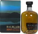 Balblair 1997 1st Fill Bourbon Barrels Travel Retail 46% 1000ml