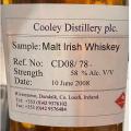 Cooley 1978 Duty Paid Sample 58% 200ml
