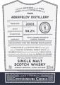 Aberfeldy 2003 GM Connoisseurs Choice Cask Strength Refill Sherry Hogshead Whisky Hoop 58.2% 700ml