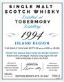 Tobermory 1994 ED Refill Hogshead HL 11833 58.6% 700ml