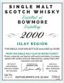 Bowmore 2000 ED Refill Hogshead HL 11783 58.7% 700ml