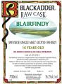 Blairfindy 1997 BA Raw Cask Bourbon Cask BF 2013-3 56.2% 700ml