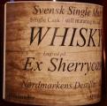 Nordmarkens Ex Sherry Festival Exclusive Sherry 56% 500ml