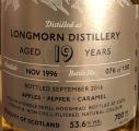 Longmorn 1996 HL Refill Hogshead 53.6% 700ml