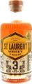 St. Laurent 3yo Whisky 3 Grains Charred virgin oak casks Lot 0005 43% 750ml