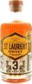 St. Laurent 3yo Whisky 3 Grains Charred virgin oak casks Lot 0005 43% 750ml