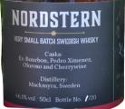 Nordstern Ud Very Small Batch Swedish Whisky American Oak Oloroso & PX Casks Cherrywine Whisky Plausch 46.1% 500ml