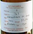 Springbank 2006 Duty Paid Sample For Trade Purposes Only Fresh Sherry Hogshead Rotation 763 57.2% 700ml