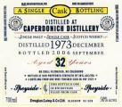 Caperdonich 1973 DL Old Malt Cask Wine Finished Cask DL 2923 50% 700ml