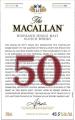 Macallan 50yo The Red Collection 43.5% 700ml