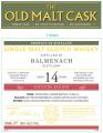 Balmenach 2004 HL The Old Malt Cask Refill Barrel HL 16791 50% 700ml