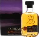 Balblair 1978 2nd Fill American Oak Casks 46% 700ml