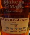 Maker's Mark Private Selection Bill Jr.'s 46 Cask Spec's Texas Barrel Finished with 10 Selected Oak Staves 56.15% 750ml