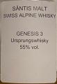 Santis Malt Edition Genesis No. 3 Ursprungswhisky 55% 700ml