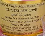 Clynelish 1995 SV Sherry #11231 55.1% 700ml