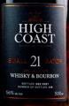 High Coast Small Batch 21 Burbon Whisky & Bourbon 56% 500ml