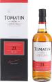 Tomatin 21yo Limited Release Bourbon Casks and Sherry Butt 31648 54 52% 700ml