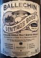 Ballechin 2009 Vintage First Fill Bourbon Barrel #216 59.5% 700ml