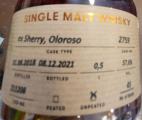 St. Kilian 2018 Private Cask Ex Oloroso Sherry Markthalle Galeria 57.6% 500ml